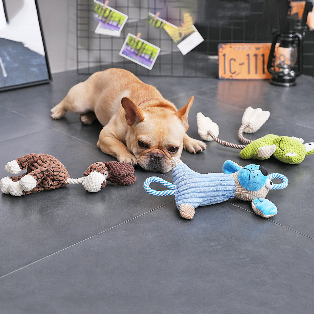 Bite-Resistant Plush Pet Toy with Fun Sounds