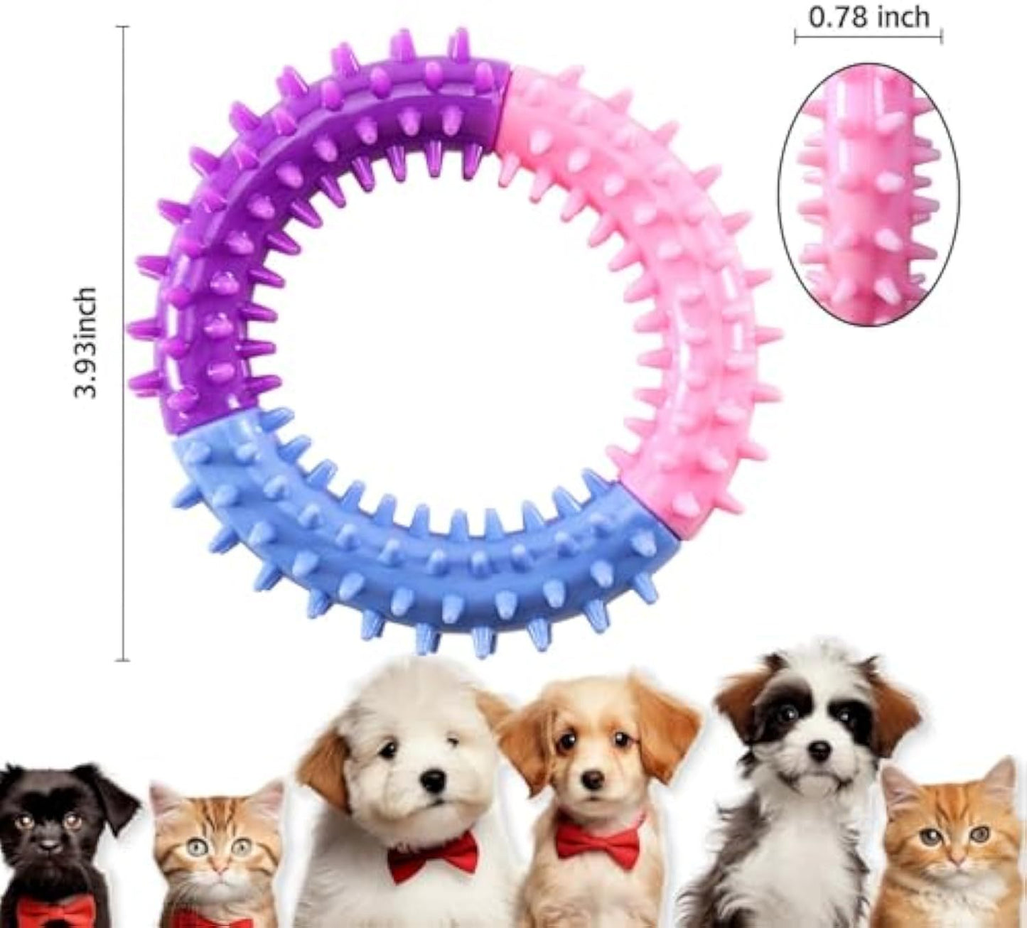 Rubber Chew Ring – Teething Relief Toy for Happy Dogs