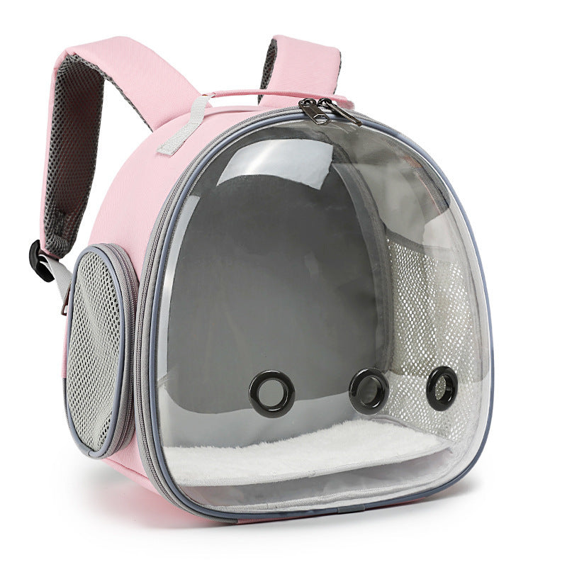 Transparent Pet Backpack Carrier for Hamsters, Rabbits & Small Animals
