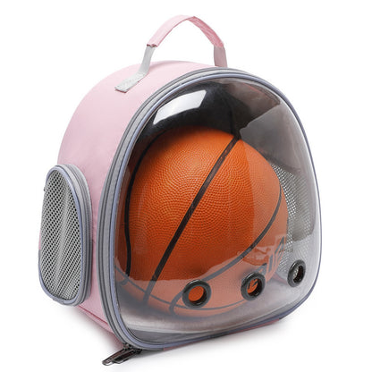 Transparent Pet Backpack Carrier for Hamsters, Rabbits & Small Animals