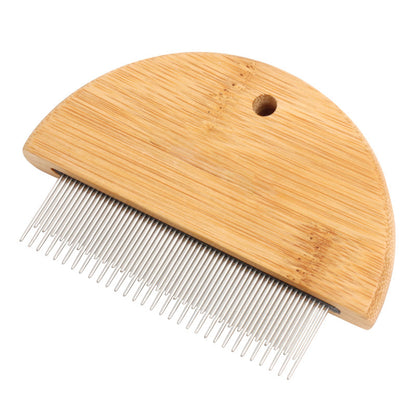 Wooden Flea Comb for Cats & Pets – Tangle-Free Grooming Tool
