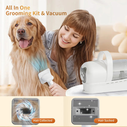 All-in-One Dog Grooming Vacuum – Clippers & Hair Remover