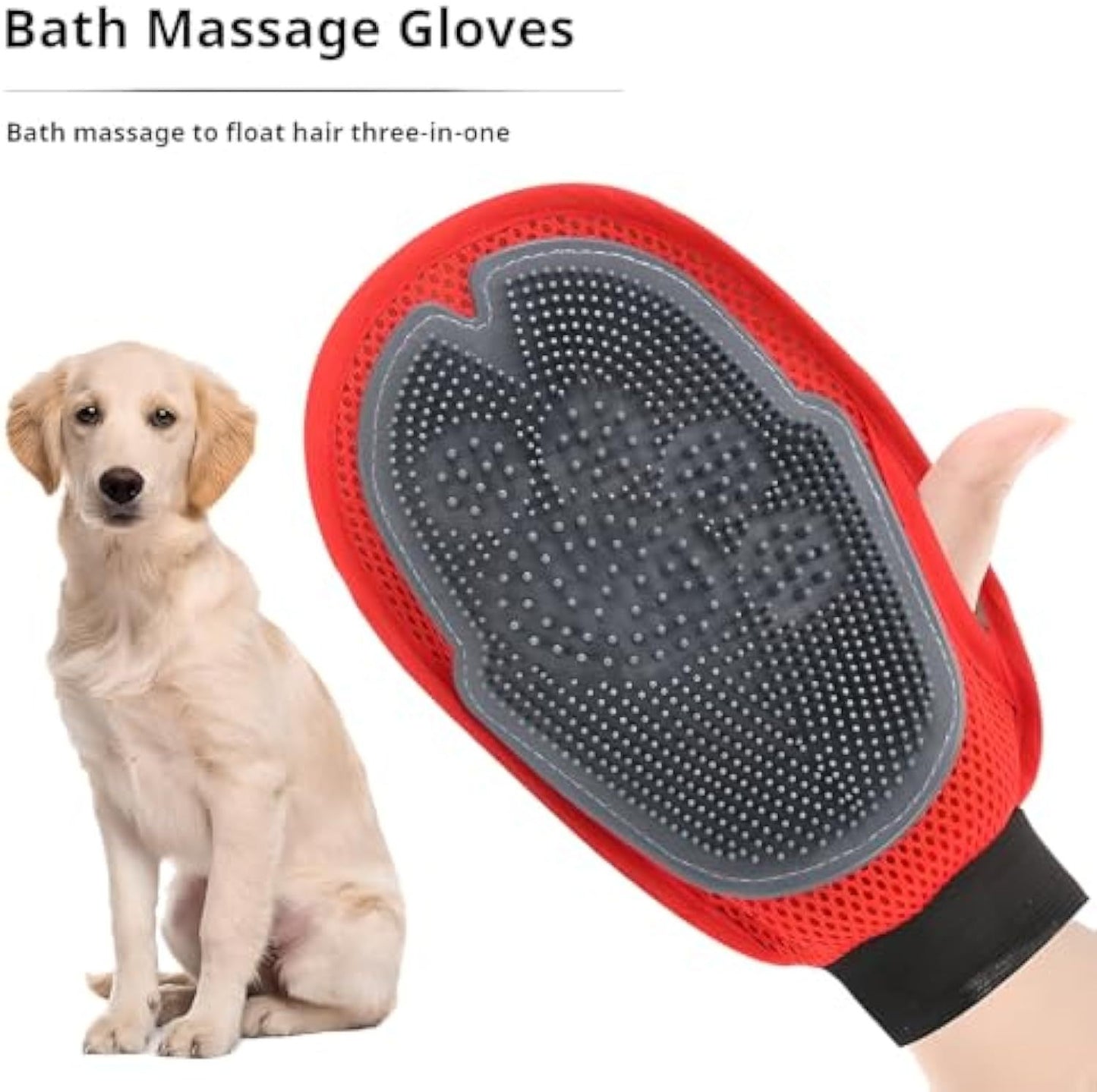 Pet Bathing Glove & Hair Remover Mitt – Easy Grooming Tool