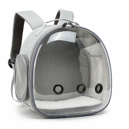 Transparent Pet Backpack Carrier for Hamsters, Rabbits & Small Animals
