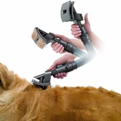 Pet Hair Grooming Brush Tool – Vacuum and Shine