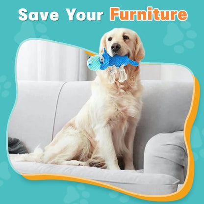 Tough Dog Toy for Aggressive Chewers – Large Dog Squeaky Fun