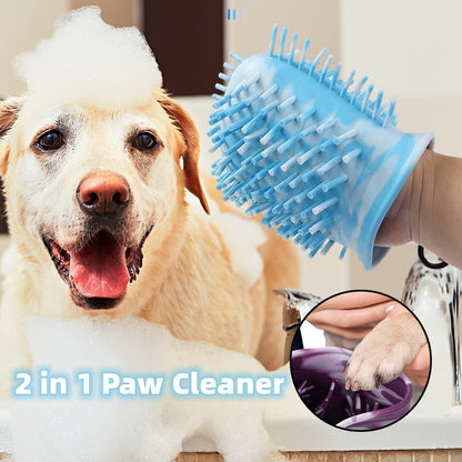 2-in-1 Dog Paw Cleaner – Easy, Portable, and Gentle Wash!