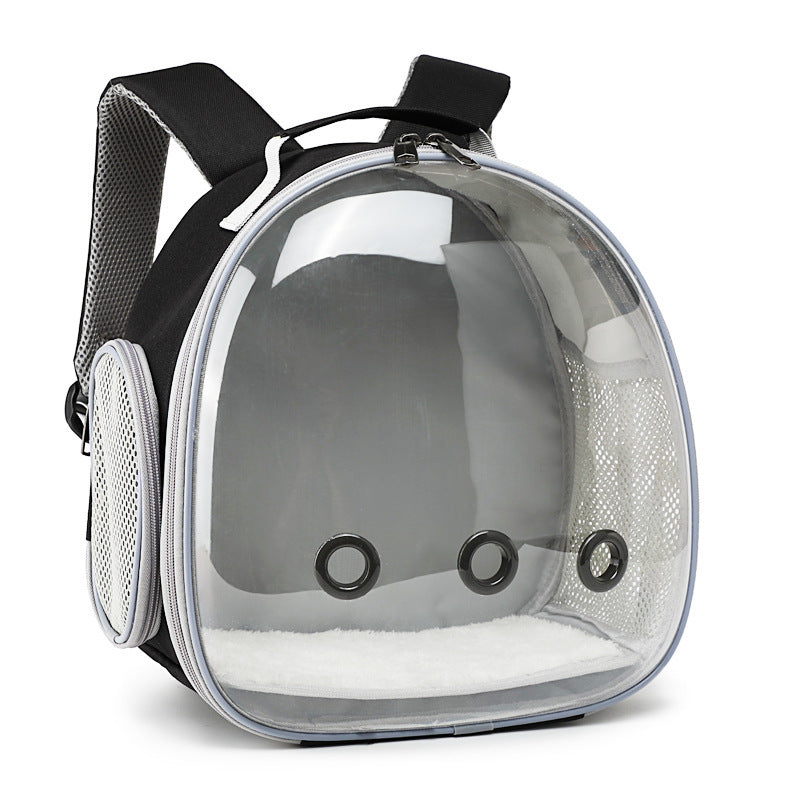 Transparent Pet Backpack Carrier for Hamsters, Rabbits & Small Animals