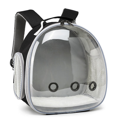 Transparent Pet Backpack Carrier for Hamsters, Rabbits & Small Animals