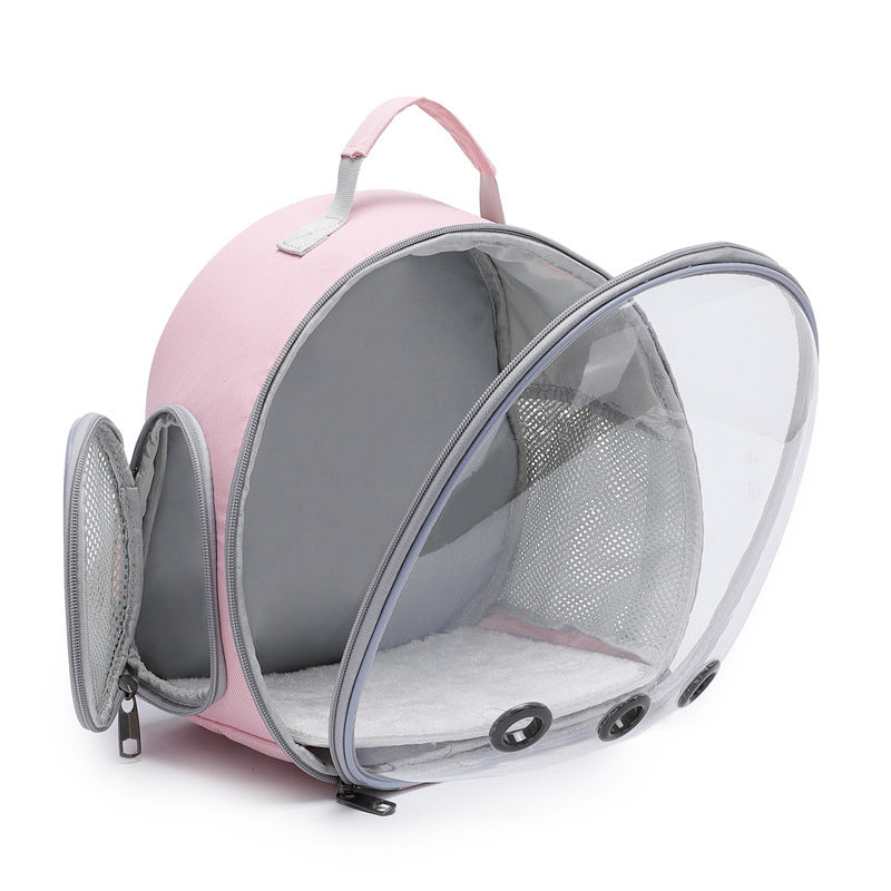 Transparent Pet Backpack Carrier for Hamsters, Rabbits & Small Animals