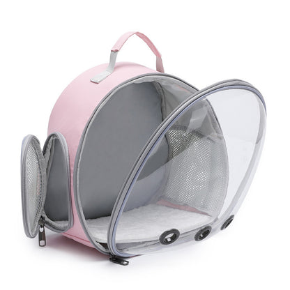 Transparent Pet Backpack Carrier for Hamsters, Rabbits & Small Animals