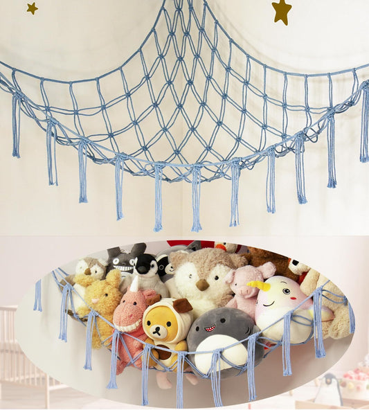 Hang & Store: Cozy Toy Organizer for Kids' Room