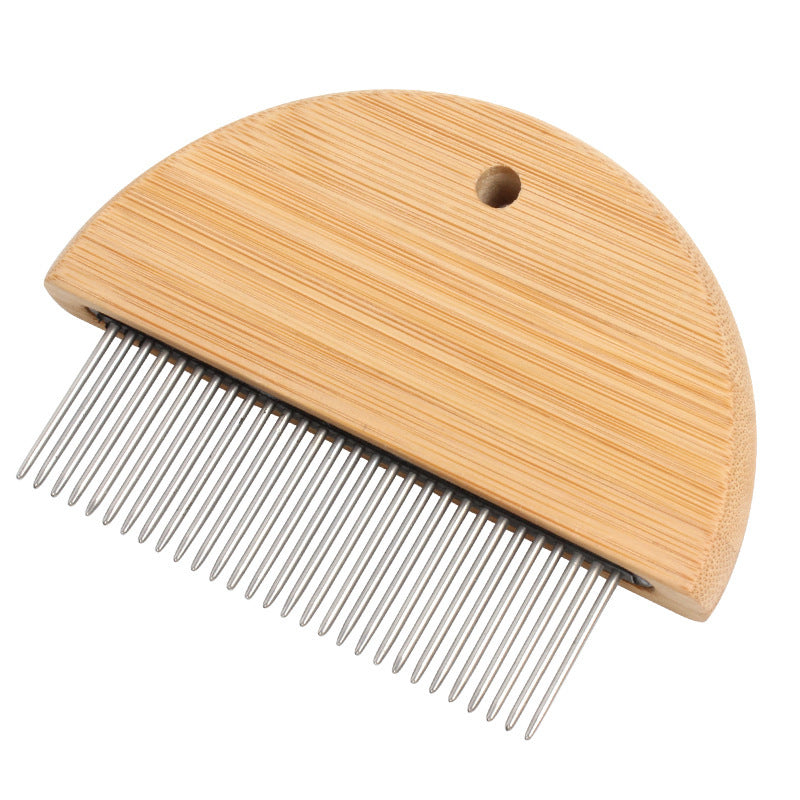 Wooden Flea Comb for Cats & Pets – Tangle-Free Grooming Tool
