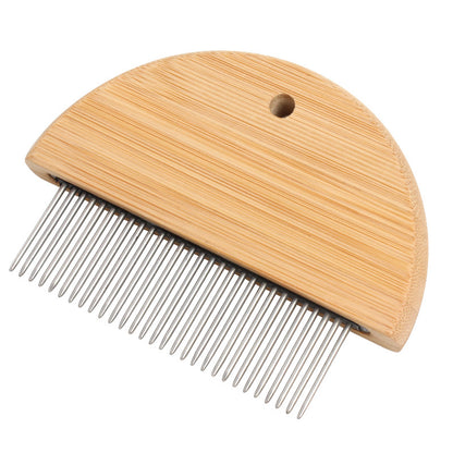 Wooden Flea Comb for Cats & Pets – Tangle-Free Grooming Tool