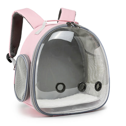 Transparent Pet Backpack Carrier for Hamsters, Rabbits & Small Animals